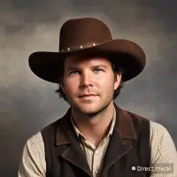 Wild West Cowboy AI generated image example