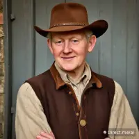 Wild West Cowboy AI generated image example