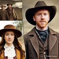 Wild West Cowboy AI generated image example