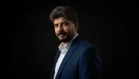 Blue Suit Portrait AI generated image example